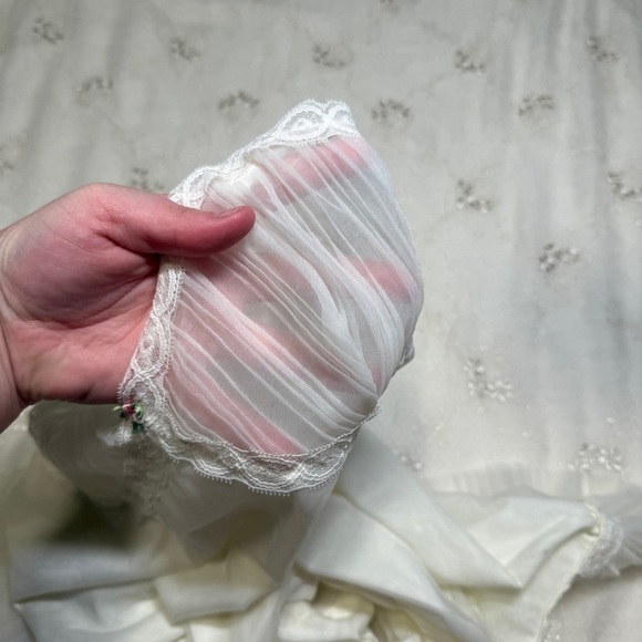 Vintage 70s Elegant White Lingerie Undergarment One Piece Best for Small - Picture 5 of 5